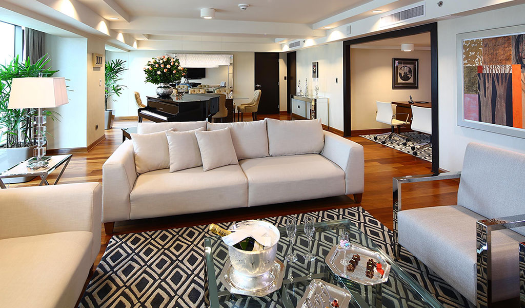 Presidential Suite Living Room at Swissotel Lima